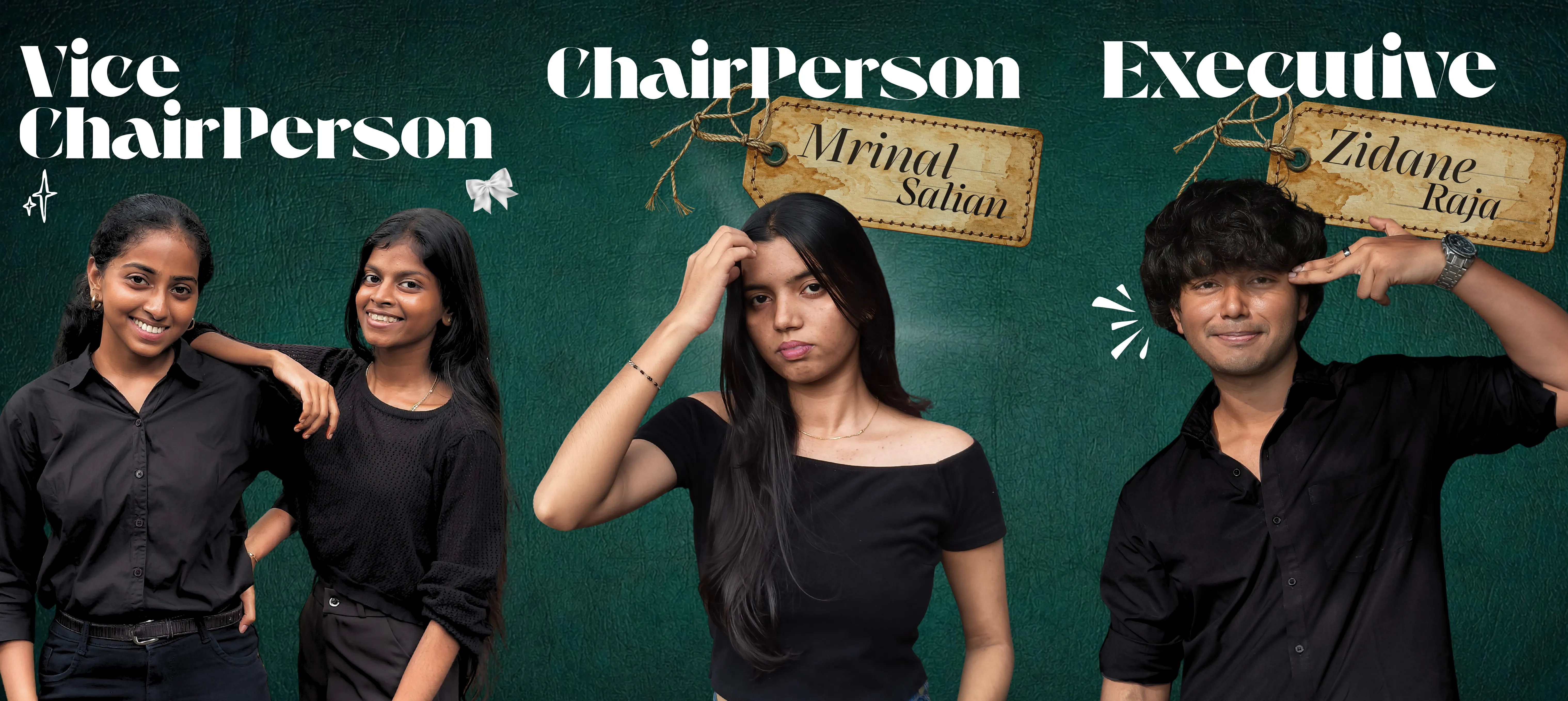 DZenith Leadership: Vice Chairperson, Chairperson Mrinal Salian, Executive Zidane Raja